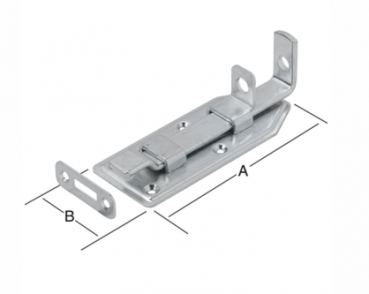 Fensterriegel 140x56 mm gekröpft Nr. 000106140Z